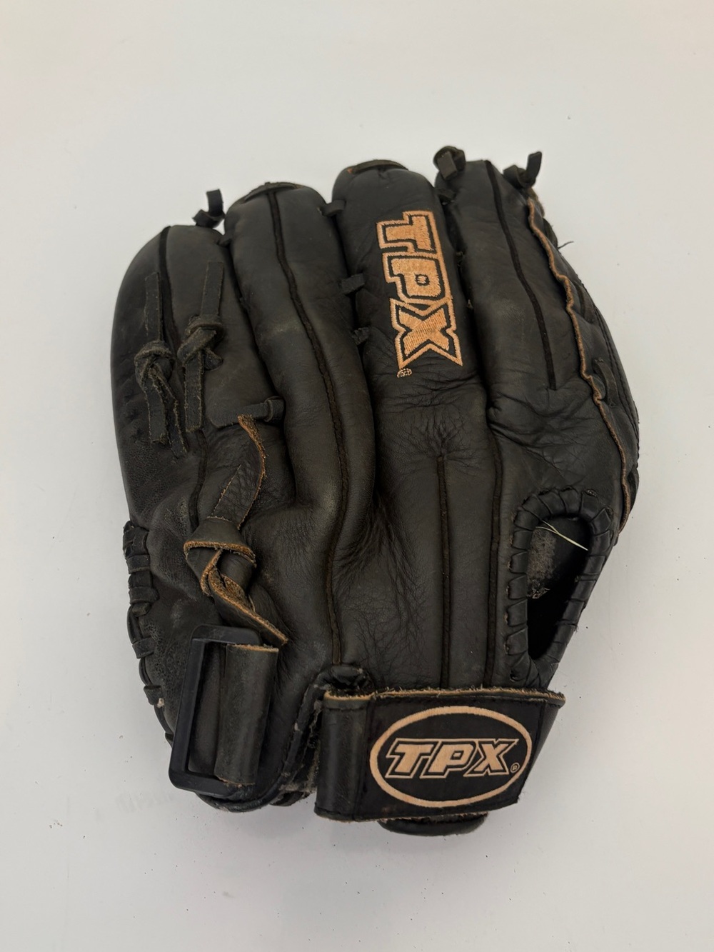 TPX Black Leather Baseball Glove